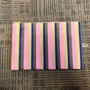 NWT Baggu Flat Pouch Candy Stripe - Large